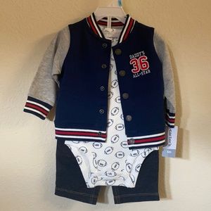 Carter’s/3 piece set “Daddys All Star”/Size 6mths
